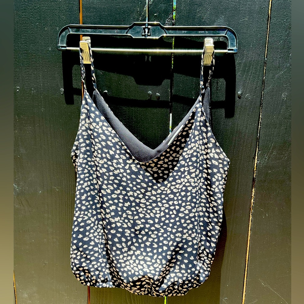 Dot loose fitting tank top